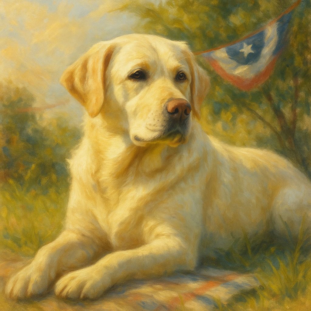 Dixie the dam - Labrador mother